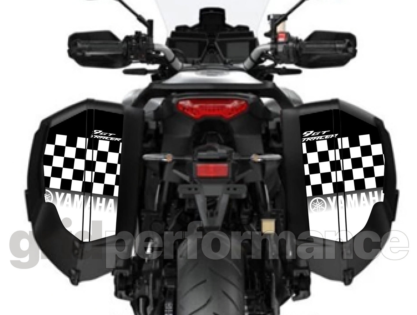YAMAHA Tracer 9 GT Side Box Panniers Reflective Graphic Decal Kit (2-1)