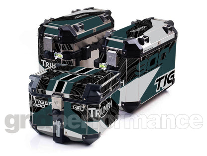 Triumph Tiger 900/1200 Aluminum Panniers Top Box  Decal Sticker Kit (1-13)