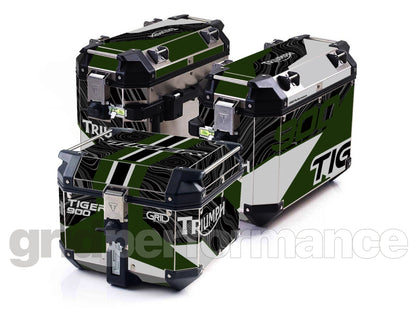 Triumph Tiger 900/1200 Aluminum Panniers Top Box  Decal Sticker Kit (1-4)