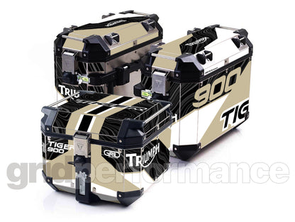 Triumph Tiger 900/1200 Aluminum Panniers Top Box  Decal Sticker Kit (1-7)
