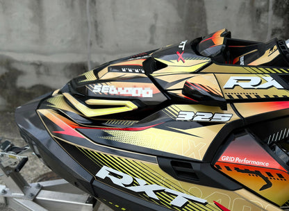 2024~ SEADOO RXP X 325 Graphic Decal Sticker Kit (1.Carbon)