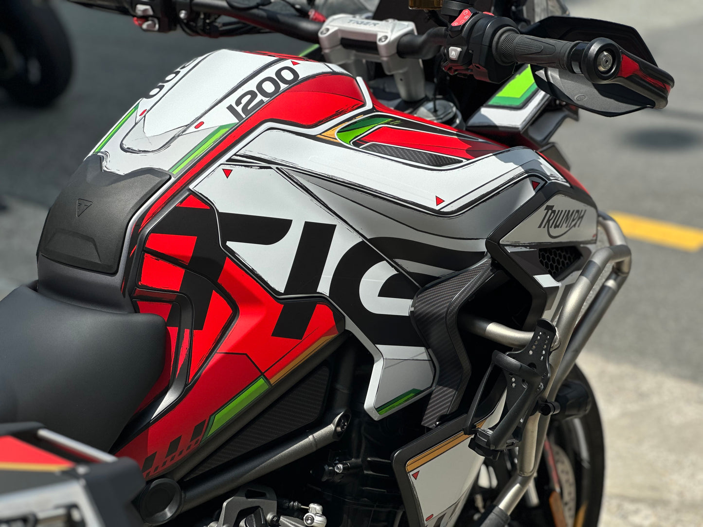 Triumph Tiger 1200 GT Explorer Custom Vinyl Graphic Decal Kit (1-1.Astray)