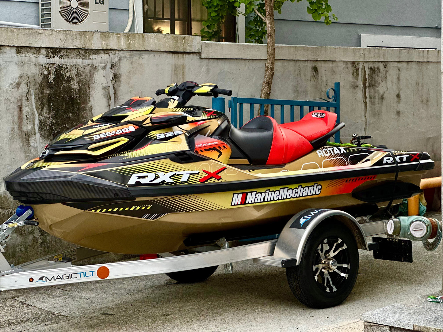 2024~ SEADOO RXP X 325 Graphic Decal Sticker Kit (1.Carbon)