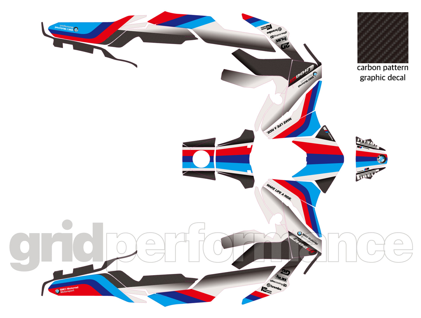 BMW C400GT Custom Vinyl Graphic Decal Kit (3-1.M)