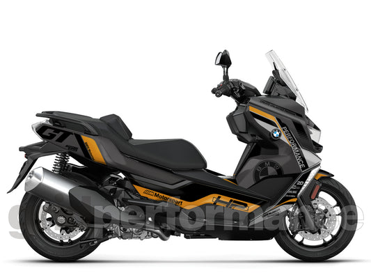 BMW C400GT Custom Vinyl Graphic Decal Kit (4-1.Triple Black)