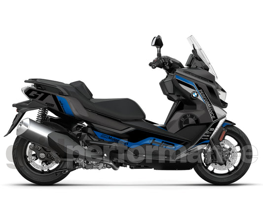 BMW C400GT Custom Vinyl Graphic Decal Kit (4-3.Triple Black)