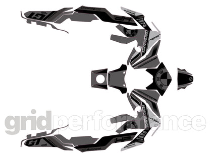 BMW C400GT Custom Vinyl Graphic Decal Kit (4-4.Triple Black)