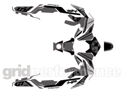BMW C400GT Custom Vinyl Graphic Decal Kit (4-5.Triple Black)