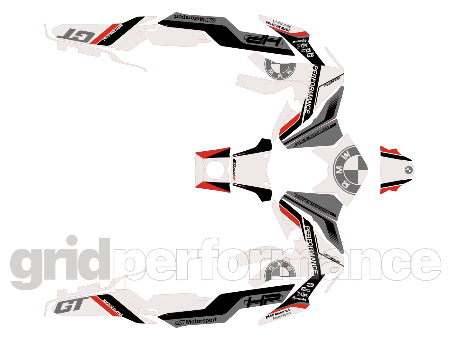 BMW C400GT Custom Vinyl Graphic Decal Kit (5-1.HP)
