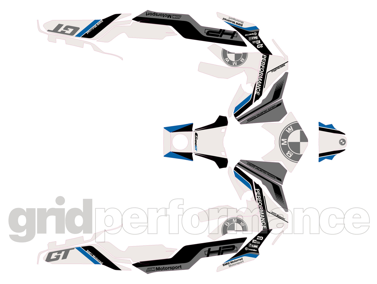 BMW C400GT Custom Vinyl Graphic Decal Kit (5-2.HP)