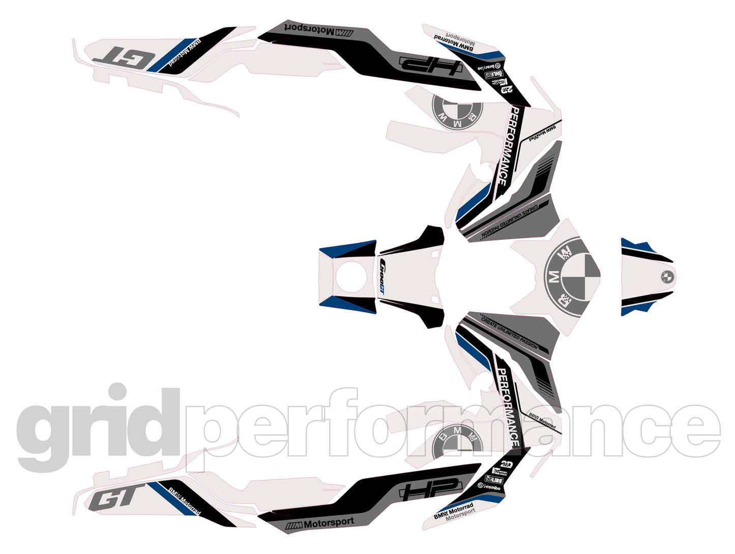 BMW C400GT Custom Vinyl Graphic Decal Kit (5-3.HP)