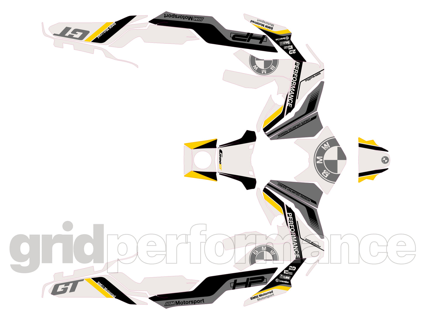 BMW C400GT Custom Vinyl Graphic Decal Kit (5-4.HP)