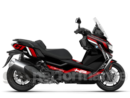 BMW C400GT Custom Vinyl Graphic Decal Kit (8-1.Triple Black)