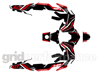 BMW C400GT Custom Vinyl Graphic Decal Kit (8-1.Triple Black)