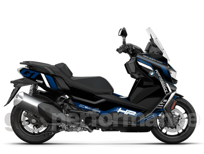 BMW C400GT Custom Vinyl Graphic Decal Kit (8-2.Triple Black)