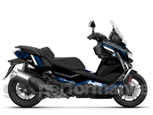 BMW C400GT Custom Vinyl Graphic Decal Kit (8-2.Triple Black)