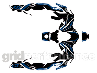 BMW C400GT Custom Vinyl Graphic Decal Kit (8-2.Triple Black)