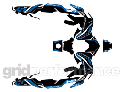 BMW C400GT Custom Vinyl Graphic Decal Kit (8-3.Triple Black)