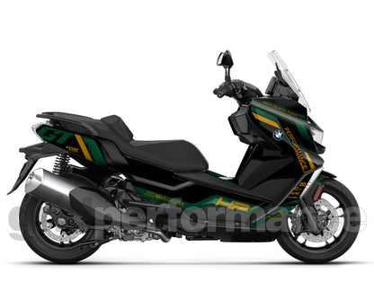 BMW C400GT Custom Vinyl Graphic Decal Kit (8-6.Triple Black)