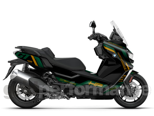 BMW C400GT Custom Vinyl Graphic Decal Kit (8-6.Triple Black)
