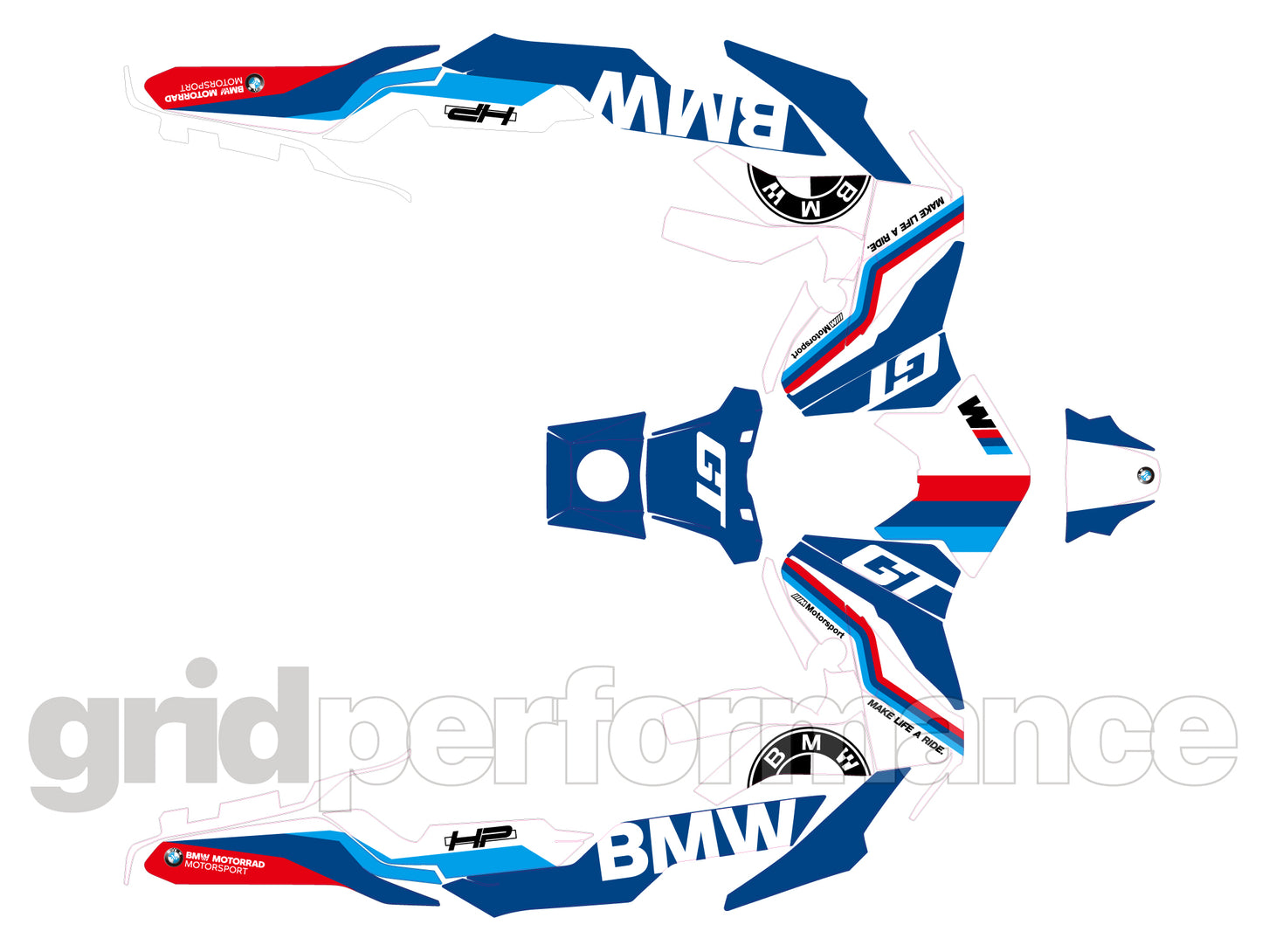 BMW C400GT Custom Vinyl Graphic Decal Kit (9-1.GT)