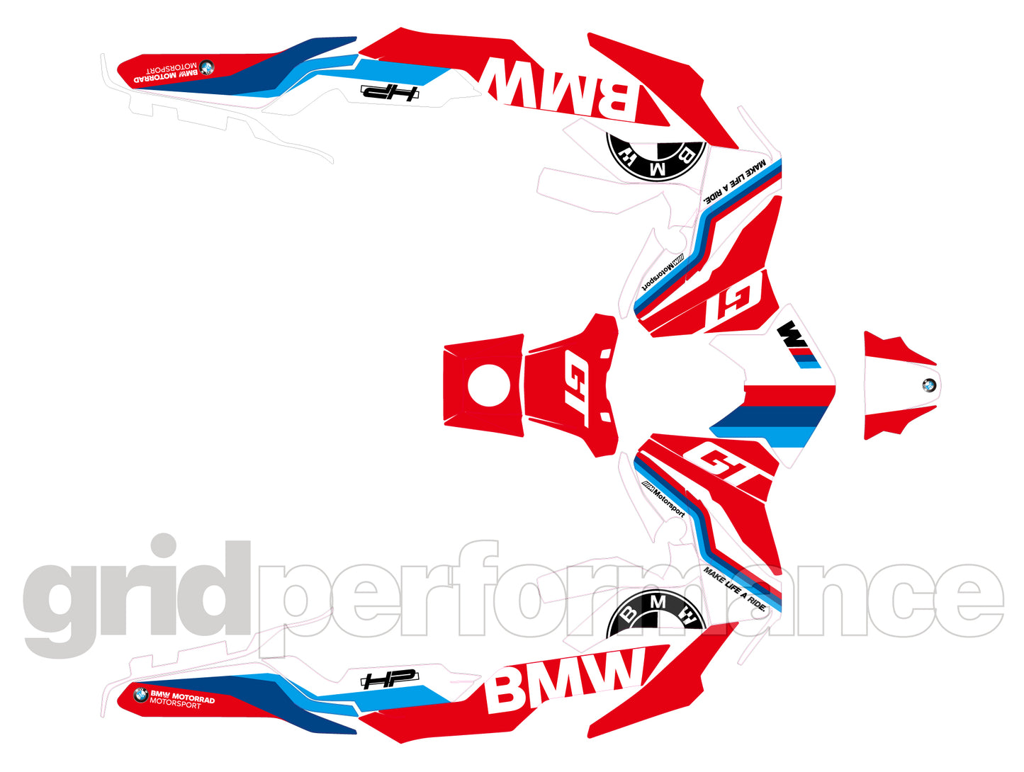 BMW C400GT Custom Vinyl Graphic Decal Kit (9-2.GT)