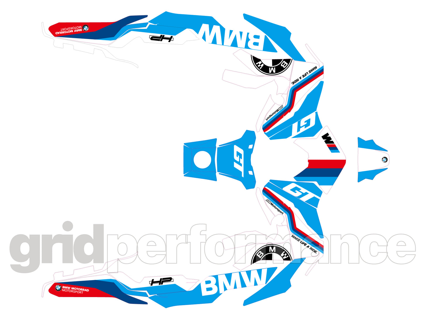 BMW C400GT Custom Vinyl Graphic Decal Kit (9-3.GT)