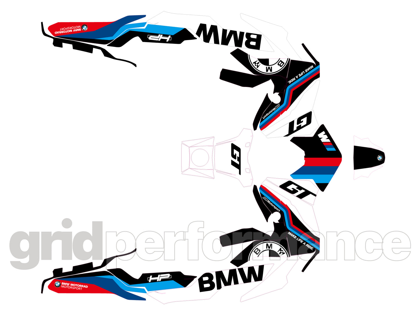 BMW C400GT Custom Vinyl Graphic Decal Kit (9-4.GT)