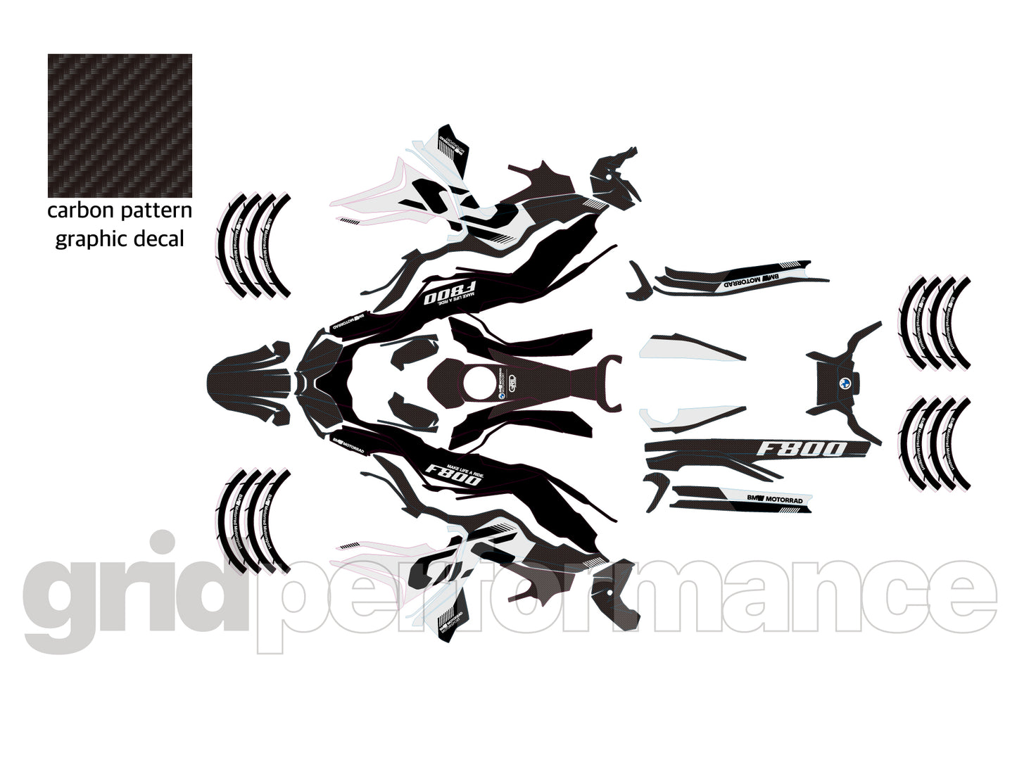F800GS Graphic Full Decal Vinyl Kit (1-1)