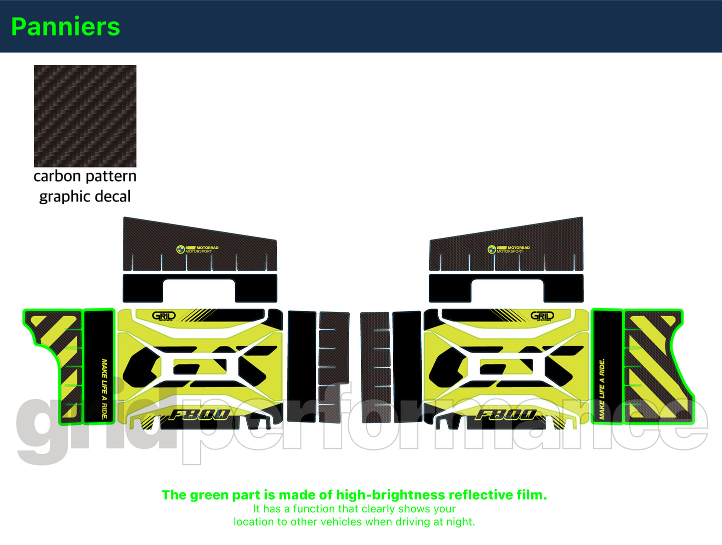F800GS Graphic Full Decal Vinyl Kit (1-4)