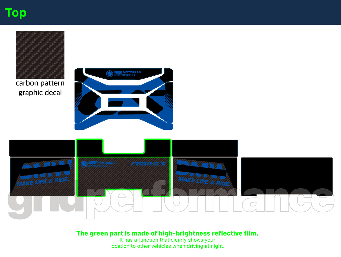 F800GS Graphic Full Decal Vinyl Kit (1-5)