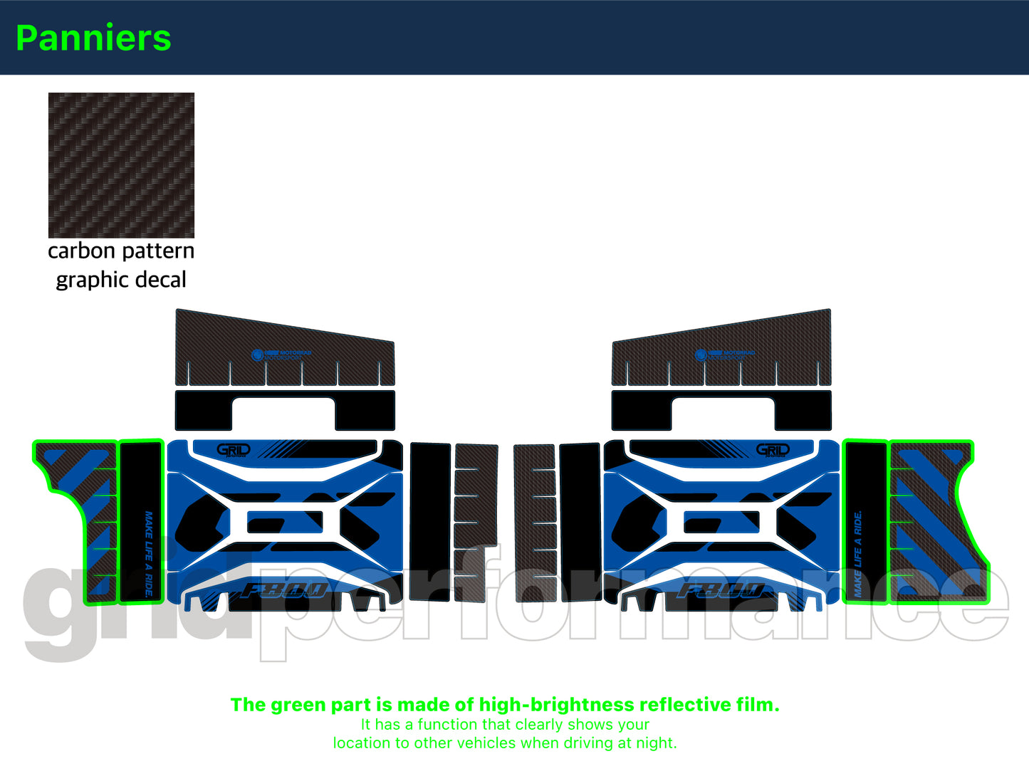 F800GS Graphic Full Decal Vinyl Kit (1-5)