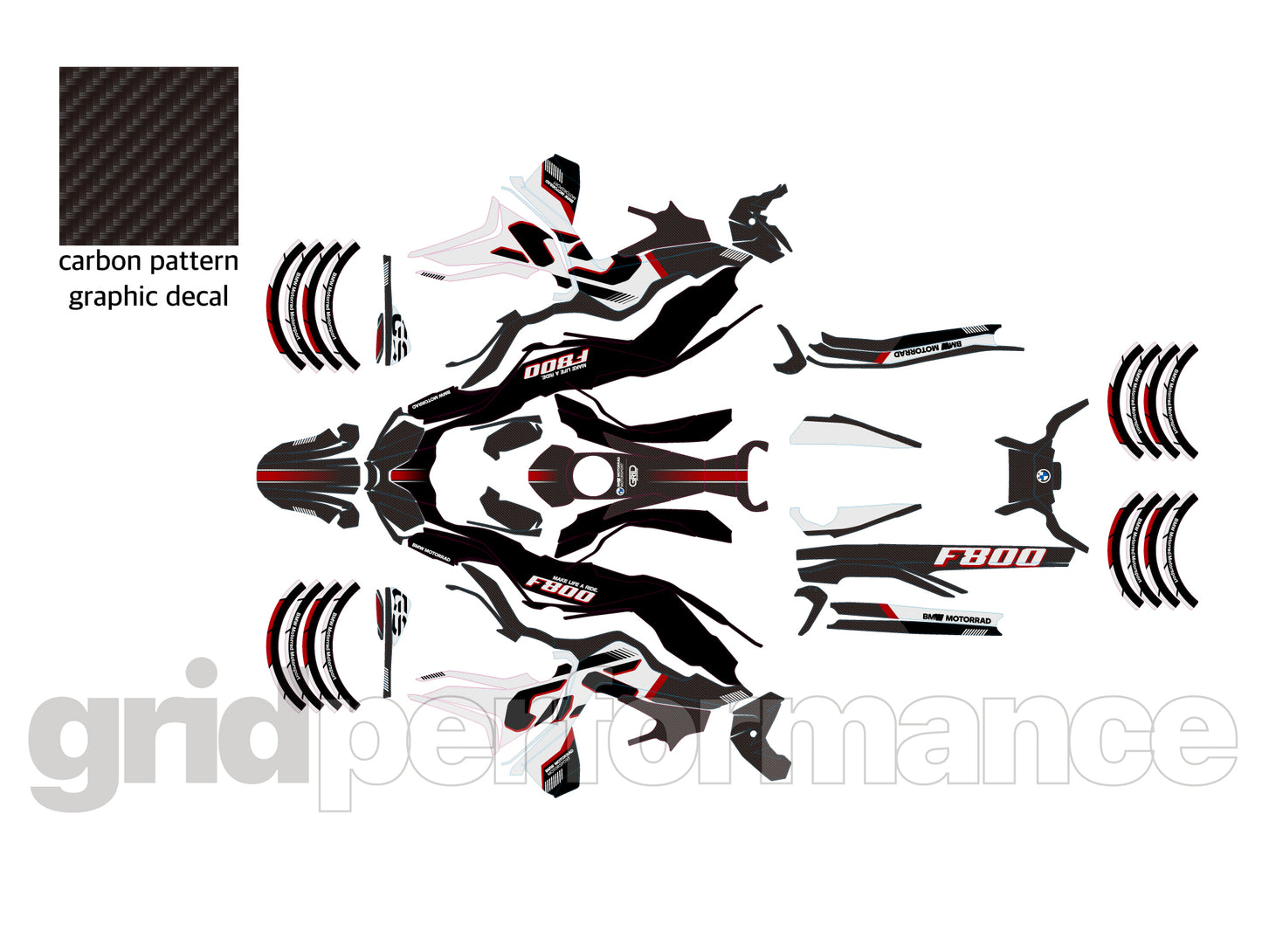 F800GS Graphic Full Decal Vinyl Kit (2-1)