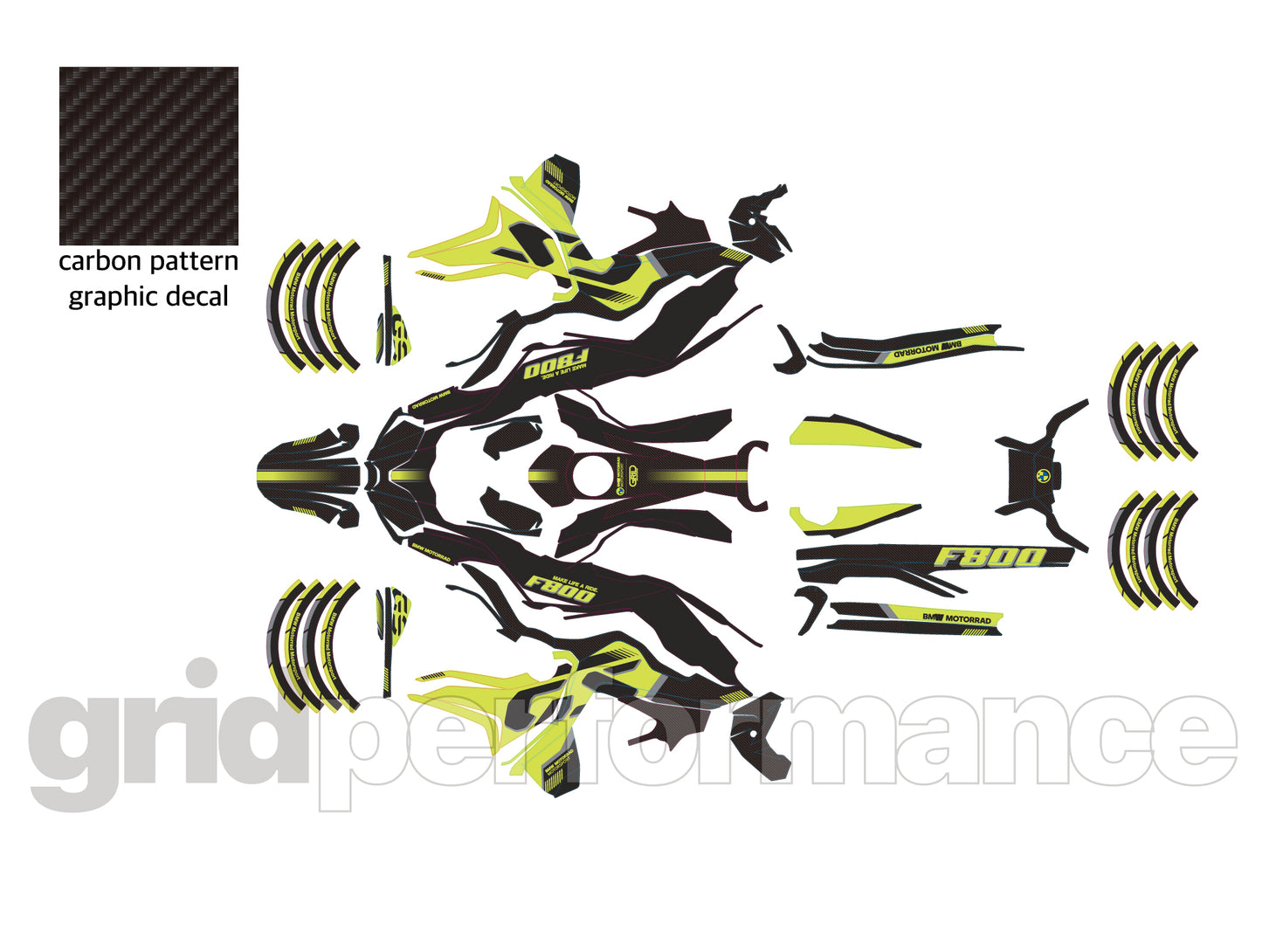 F800GS Graphic Full Decal Vinyl Kit (2-4)