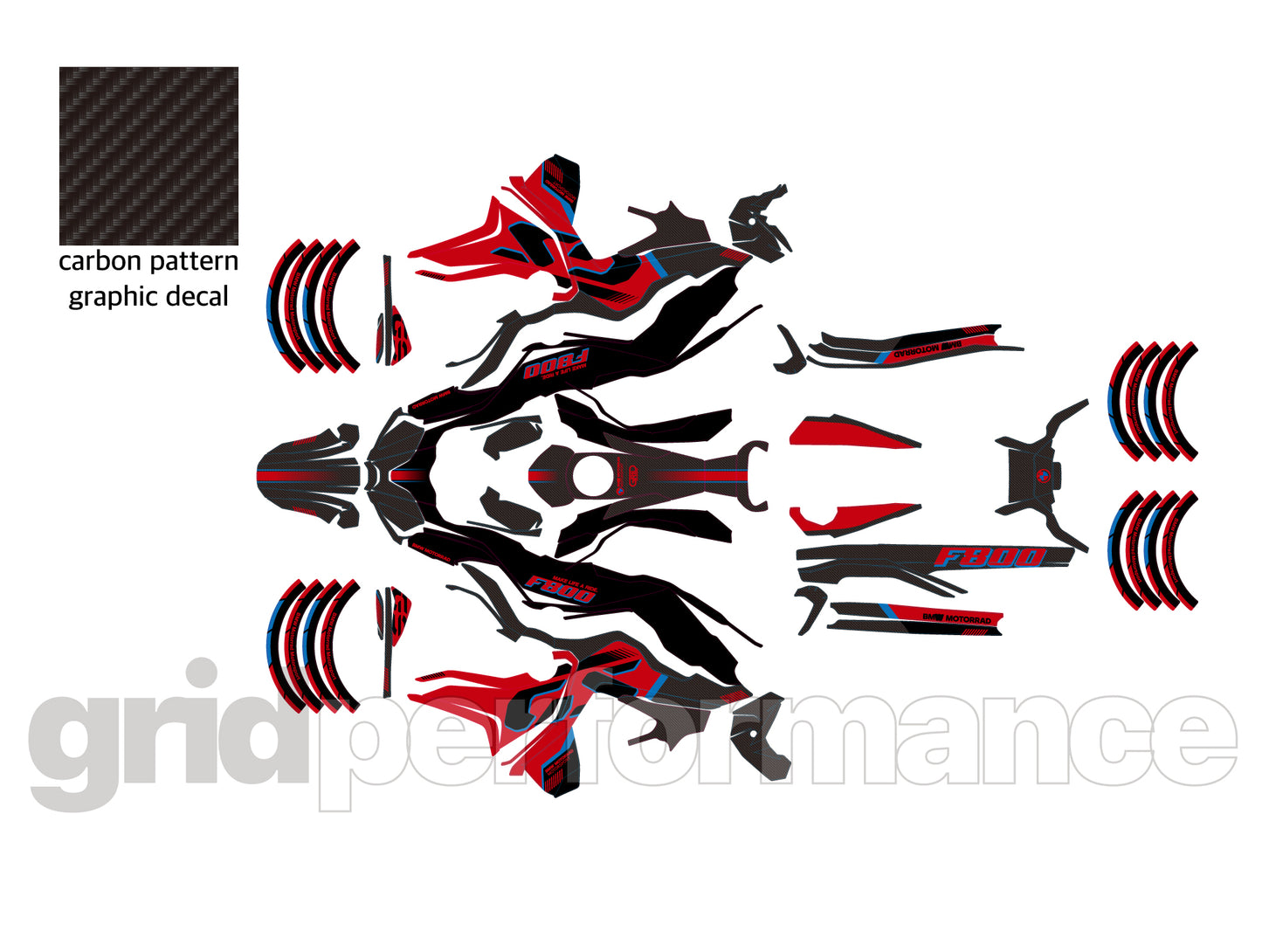 F800GS Graphic Full Decal Vinyl Kit (2-5)