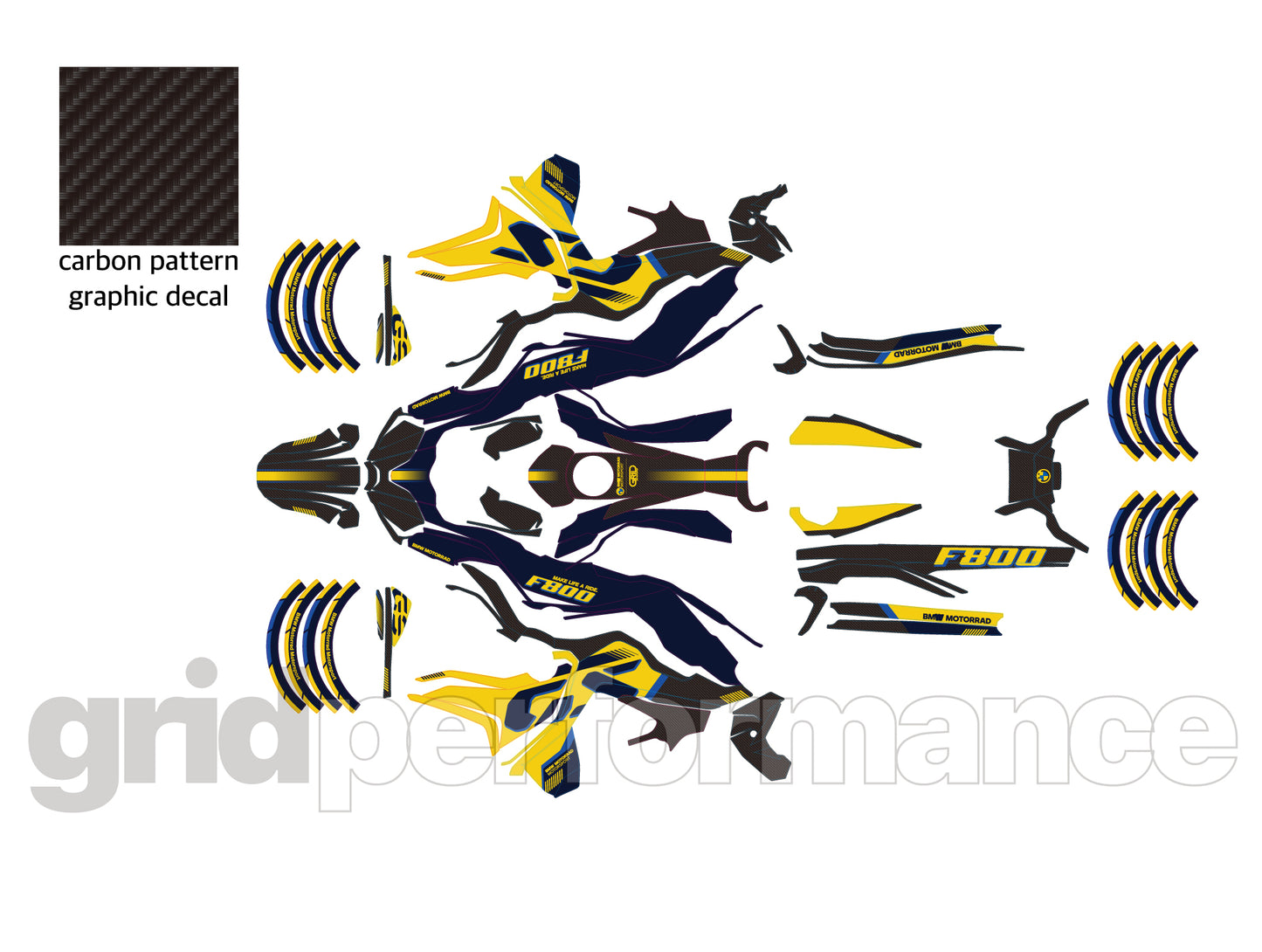 F800GS Graphic Full Decal Vinyl Kit (2-6)