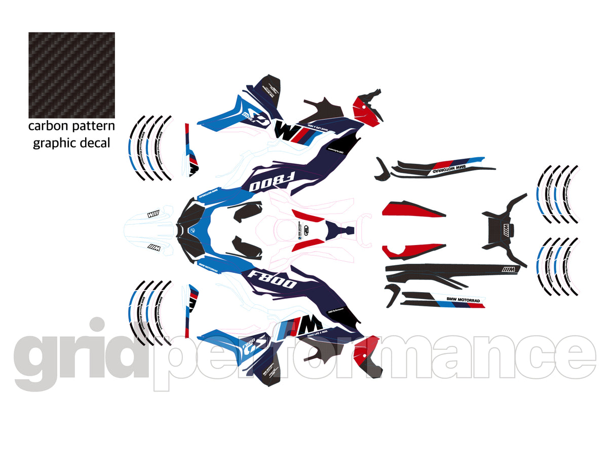 F800GS Graphic Full Decal Vinyl Kit (3-1)
