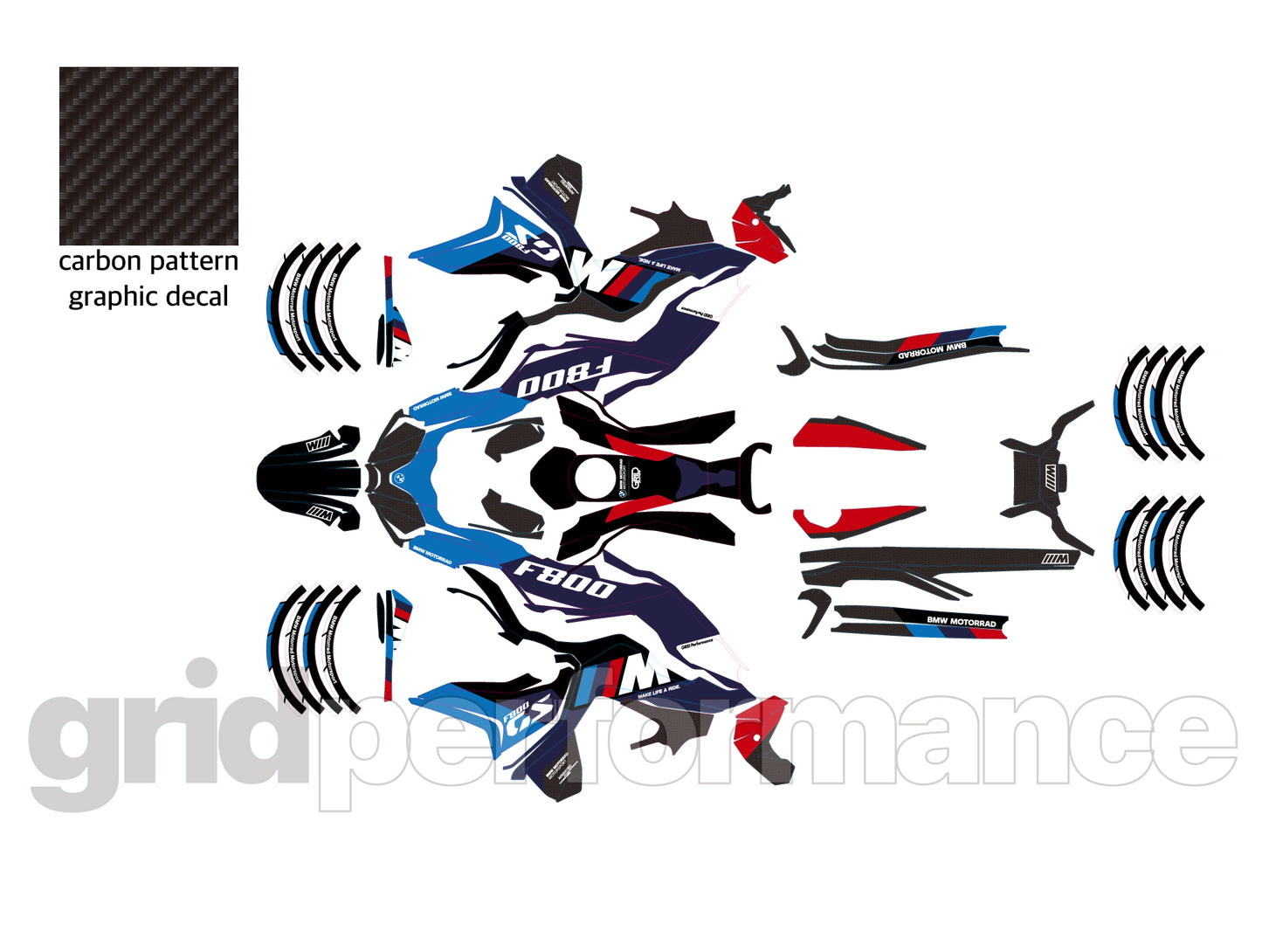 F800GS Graphic Full Decal Vinyl Kit (3-2)