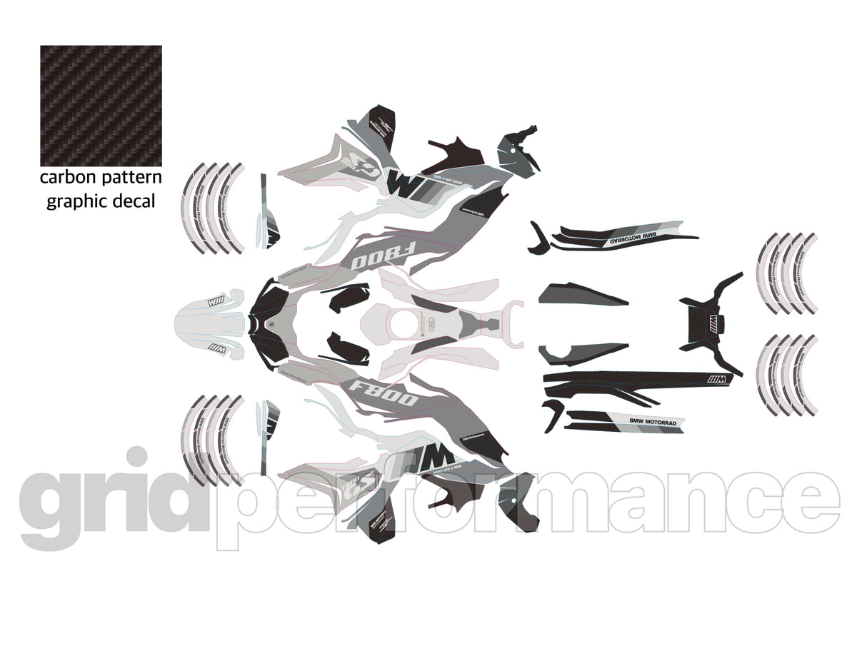 F800GS Graphic Full Decal Vinyl Kit (3-3)