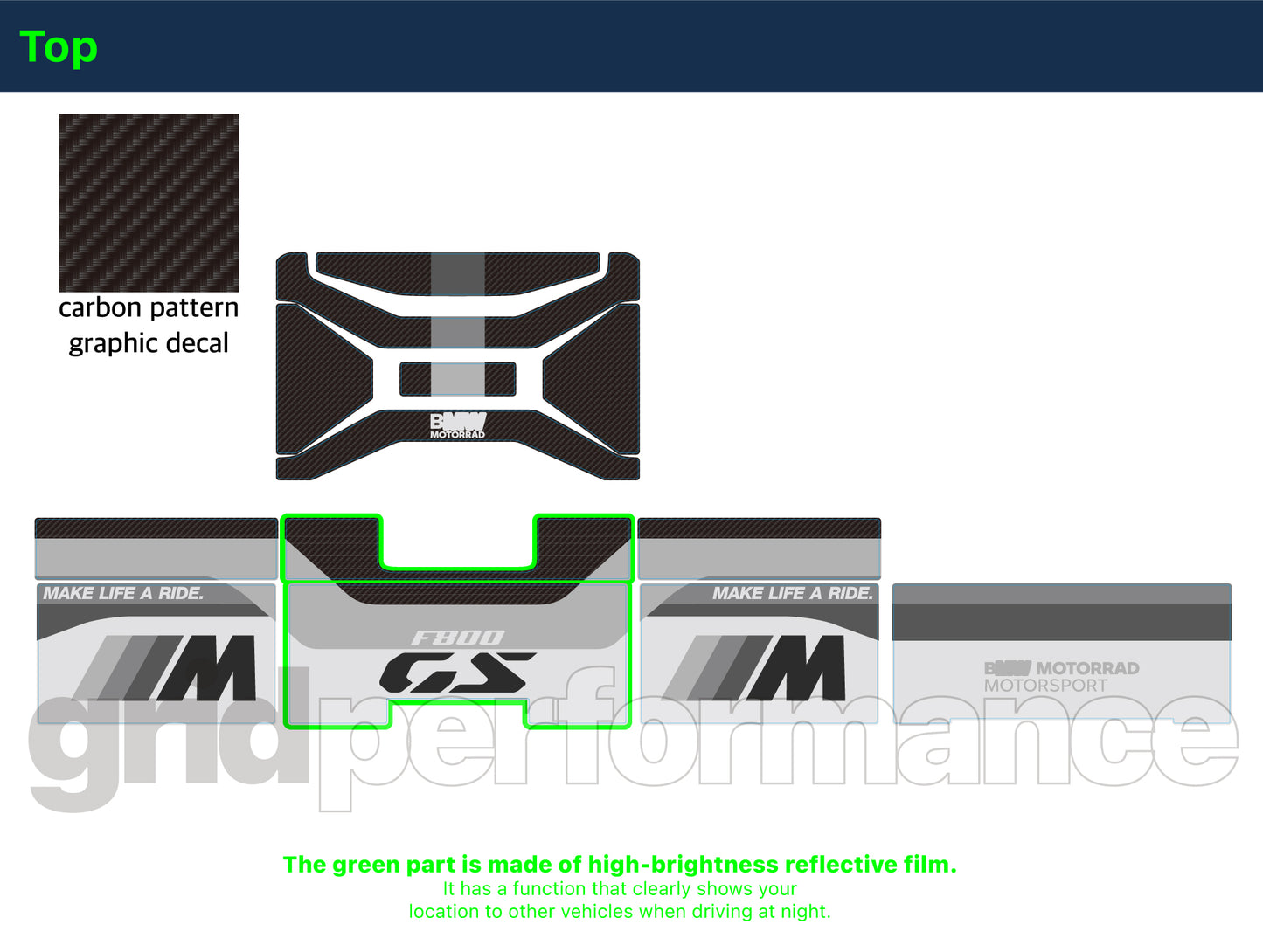F800GS Graphic Full Decal Vinyl Kit (3-3)