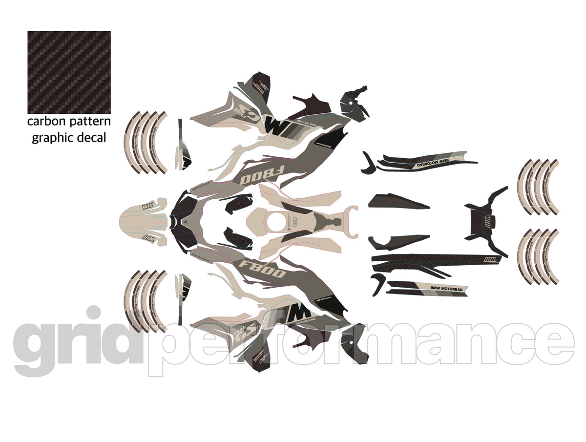 F800GS Graphic Full Decal Vinyl Kit (3-4)