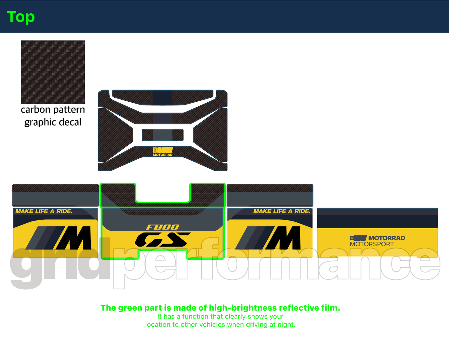 F800GS Graphic Full Decal Vinyl Kit (3-6)