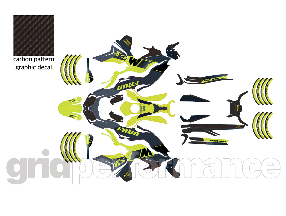 F800GS Graphic Full Decal Vinyl Kit (3-7)
