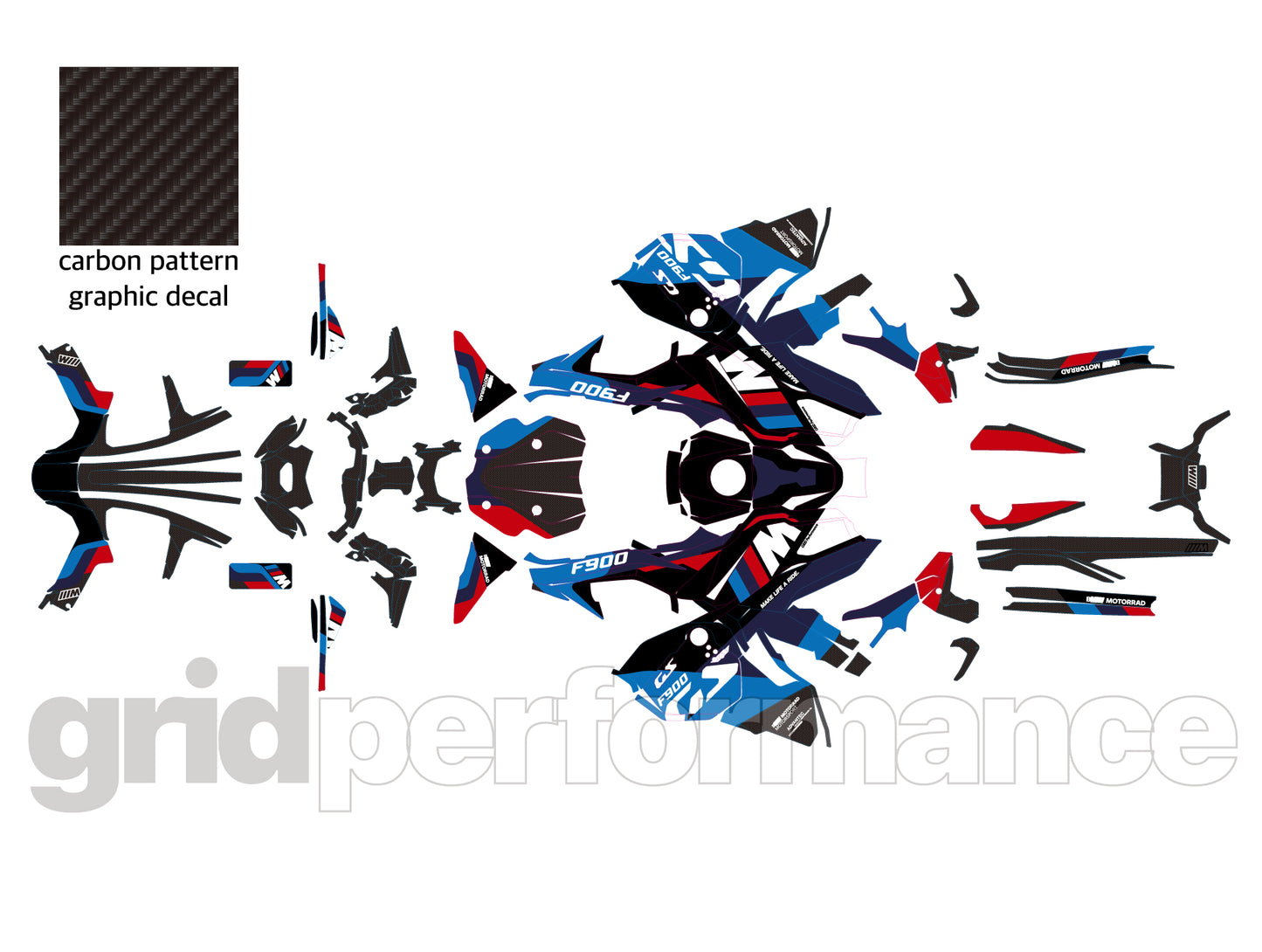 F900GS ADV Adventure Graphic Full Decal Sticker Kit (1-2.M)