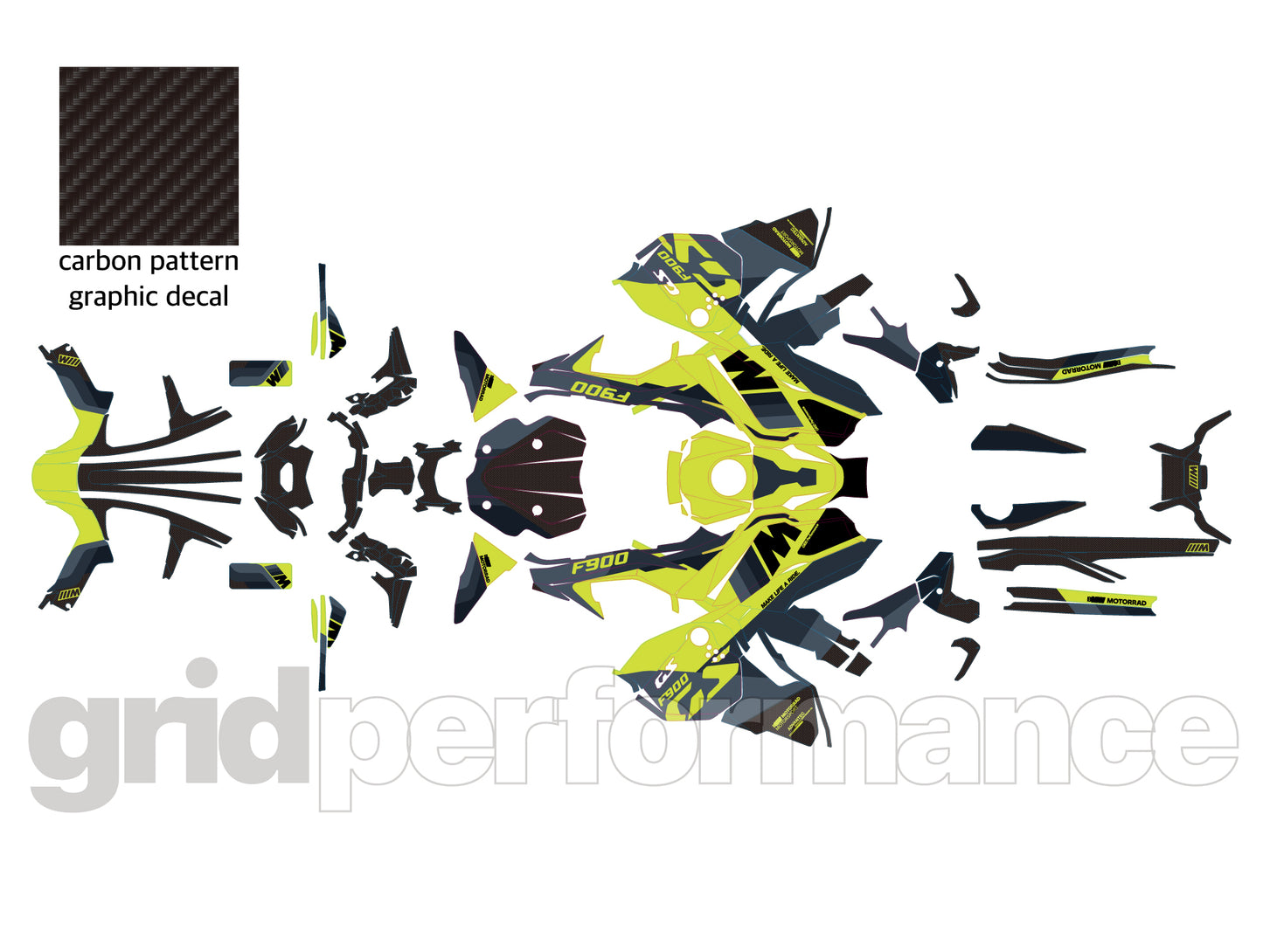F900GS ADV Adventure Graphic Full Decal Sticker Kit (1-7.M)