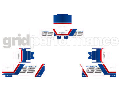 BMW R1200 R1250 GS Adventure Aluminium Panniers Top Box Decal Sticker Kit  (0-0.HP)
