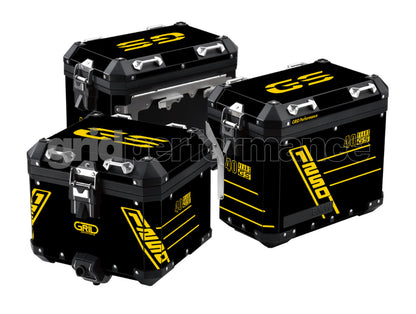 BMW R1200 R1250 GS Adventure Aluminium Panniers Top Box Decal Sticker Kit (4-0.40th)