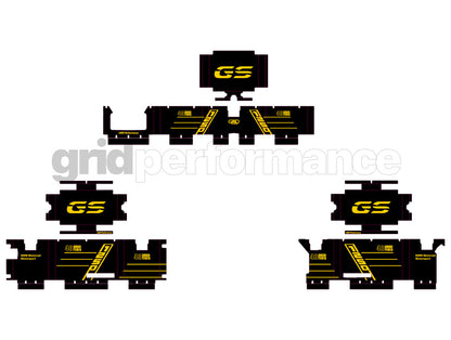BMW R1200 R1250 GS Adventure Aluminium Panniers Top Box Decal Sticker Kit (4-0.40th)