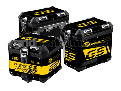 BMW R1200 R1250 GS Adventure Aluminium Panniers Top Box Decal Sticker Kit (4-2.40th)