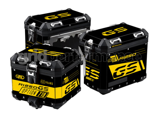 BMW R1200 R1250 GS Adventure Aluminium Panniers Top Box Decal Sticker Kit (4-2.40th)